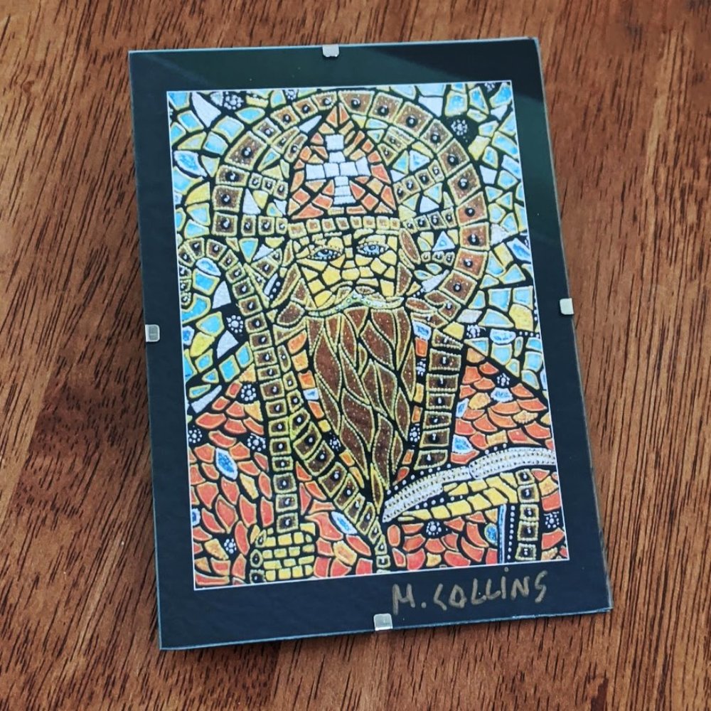 5"x7" Signed Framed Print St Augustine Of Hippo